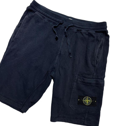 Stone Island Navy Cotton Shorts