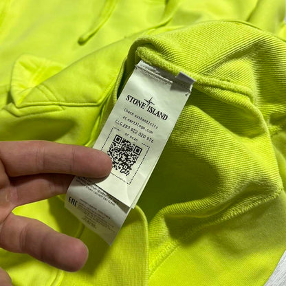 Stone Island Pullover Lime Hoodie