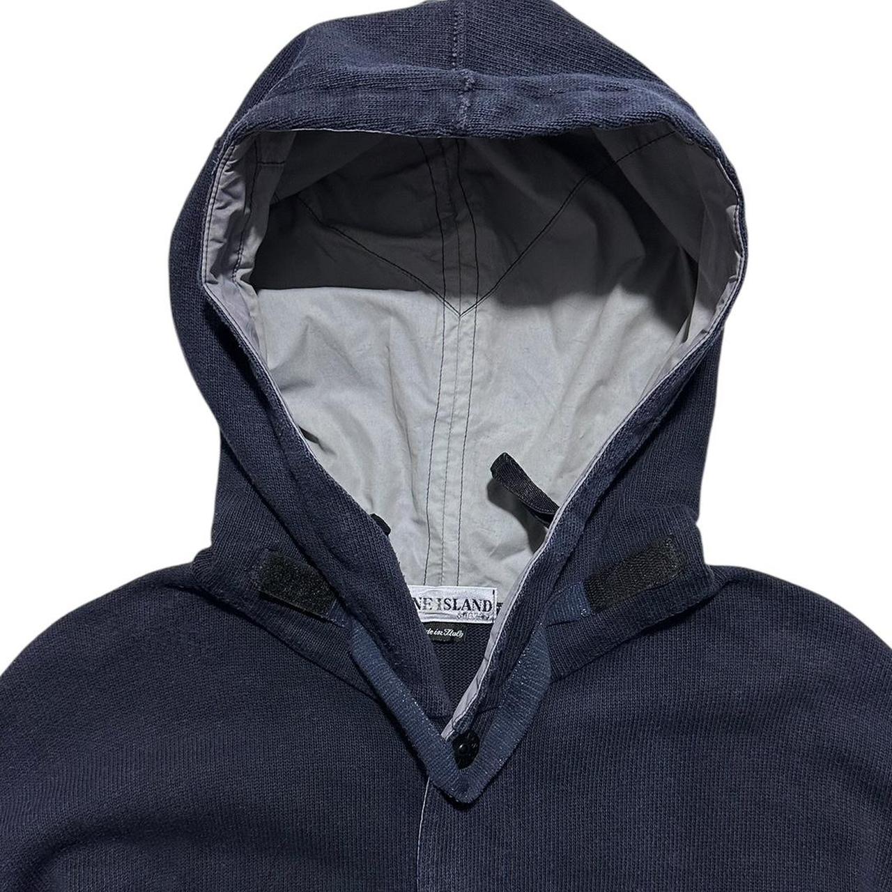 Stone Island Side Pocket Button Up Hoodie