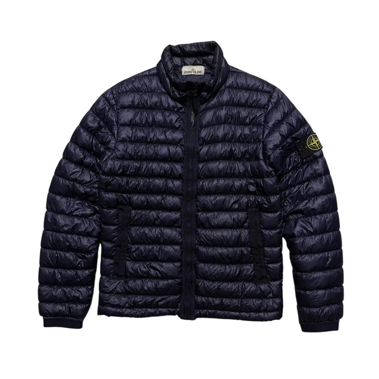Stone Island Garment Dyed Down Jacket | Medium, Navy