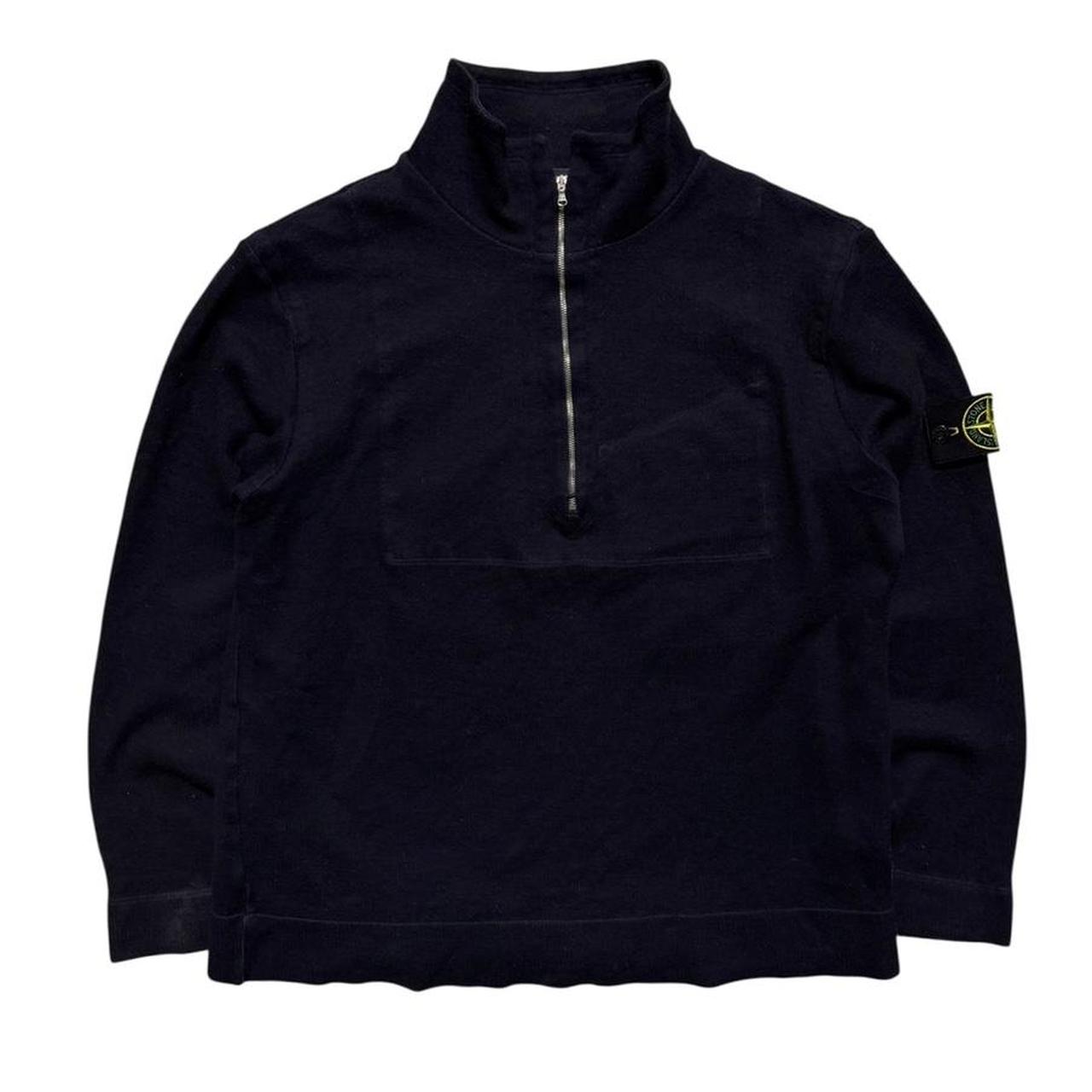 Stone Island Wool Zip Down Pullover