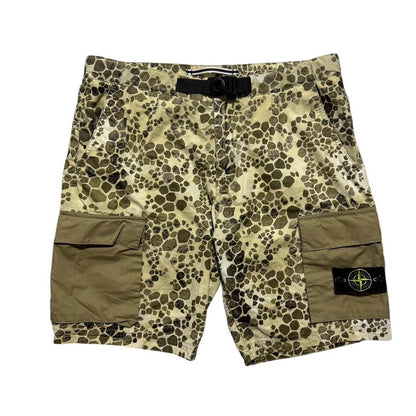 Stone Island Crocodile Camo Cargo Shorts