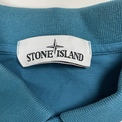 Stone Island Long Sleeve Polo Shirt, Size Medium | O/S, Blue