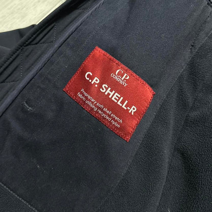 CP Company Blue Soft Shell Goggle Jacket
