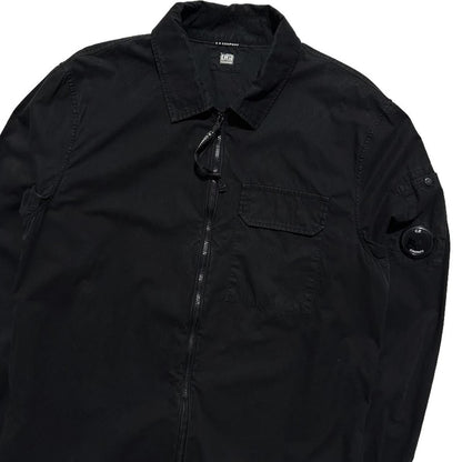 CP Company Black Full Zip Overshirt
