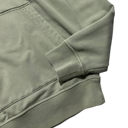 Stone Island Green Pullover Hoodie | Large, Green