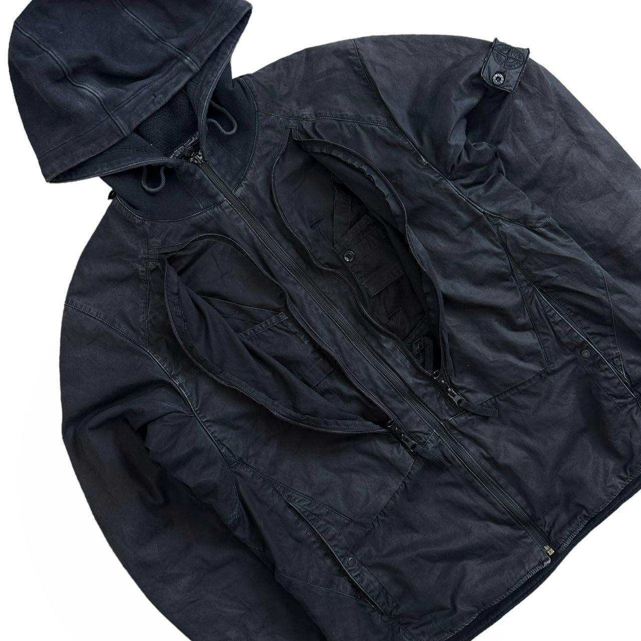 Stone Island Shadow Project Batavia-T Zip Up Jacket with thick cotton hoodie