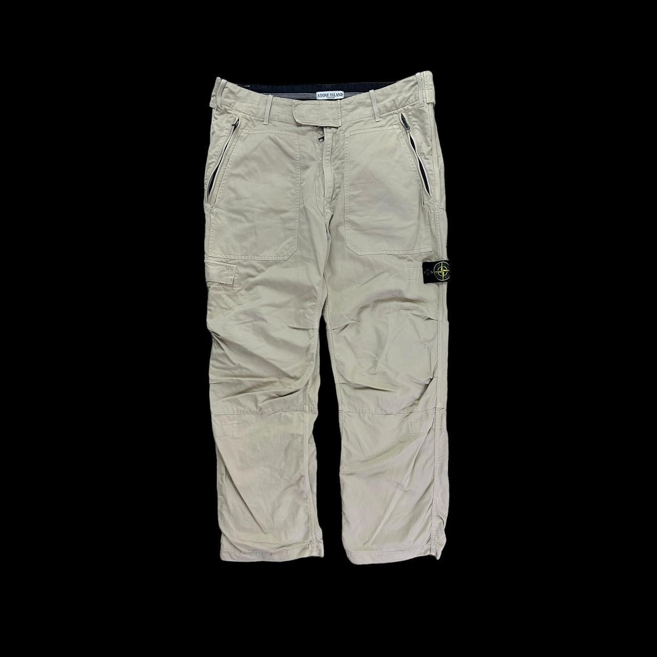 Stone Island Velcro Strap Frontal Cargo Trousers from S/S 2010