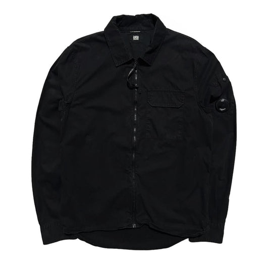 CP Company Black Full Zip Overshirt