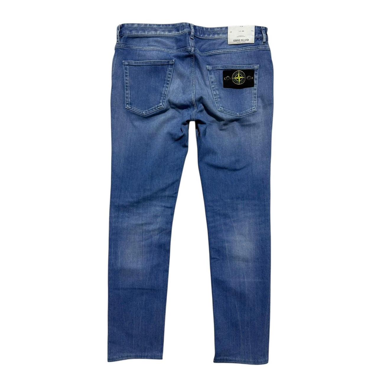 Stone Island Denim Jeans | W34, Red
