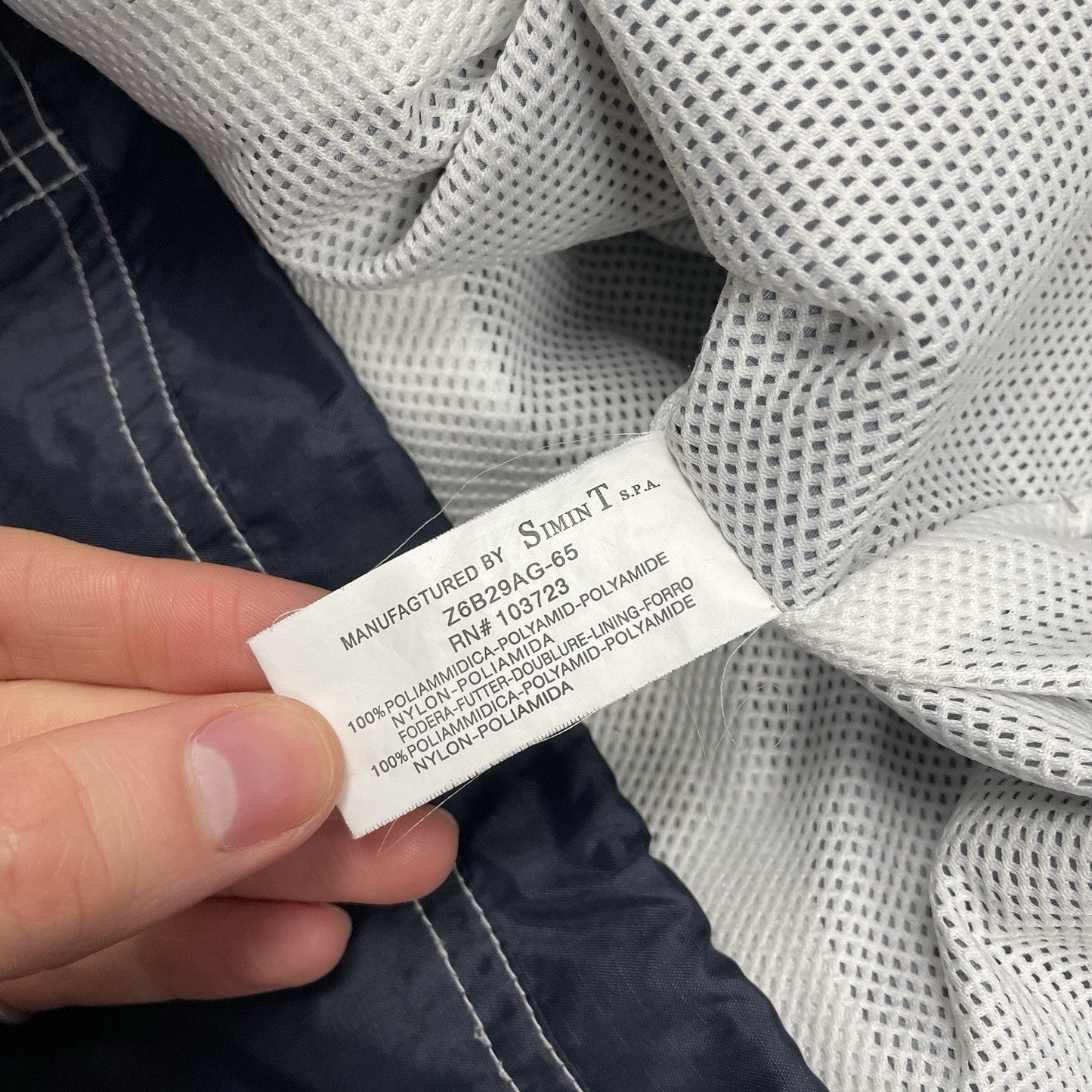 Vintage Armani Jeans Ventilated Jacket, Size XL | O/S, Navy