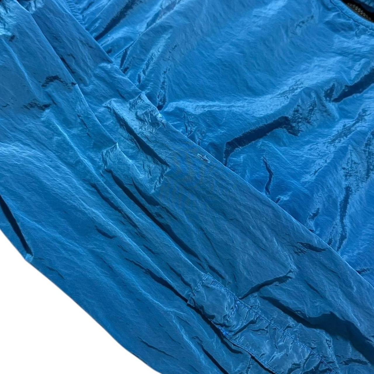Stone Island Blue Nylon Metal Overshirt