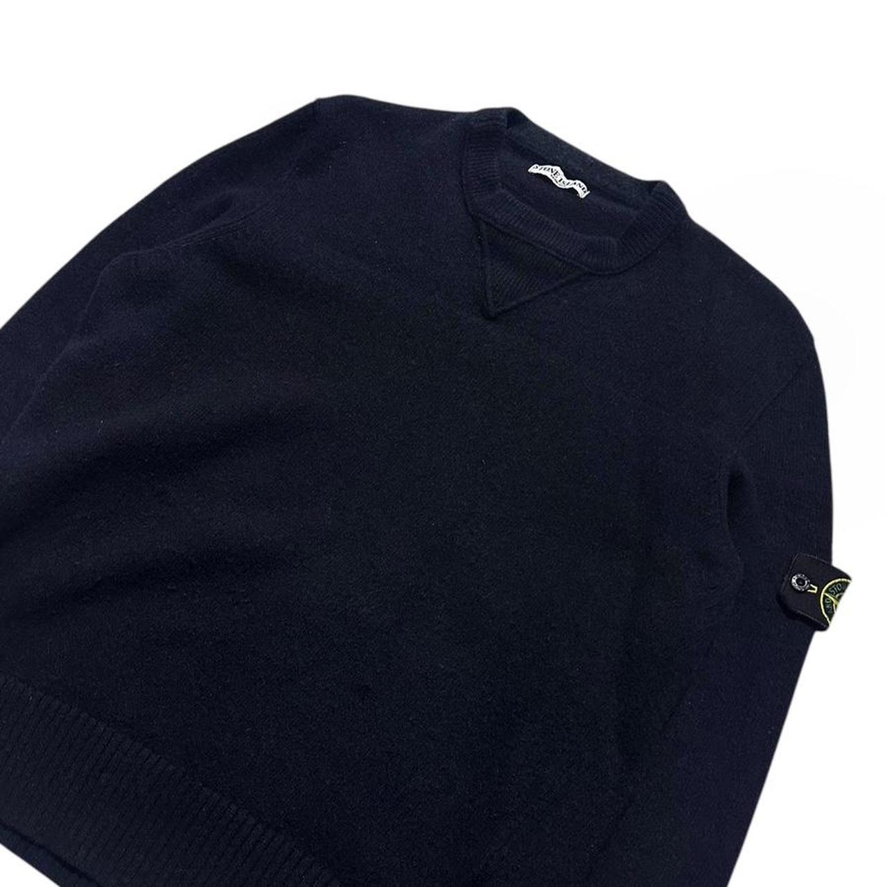 Stone Island Navy Wool Crewneck