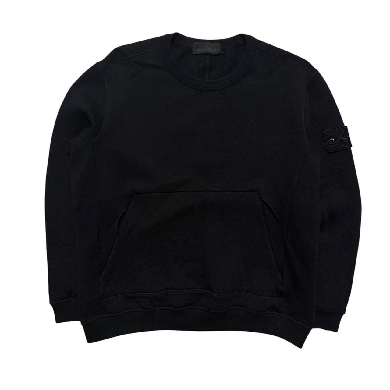 Stone Island Ghost Pullover Crewneck | Large, Black