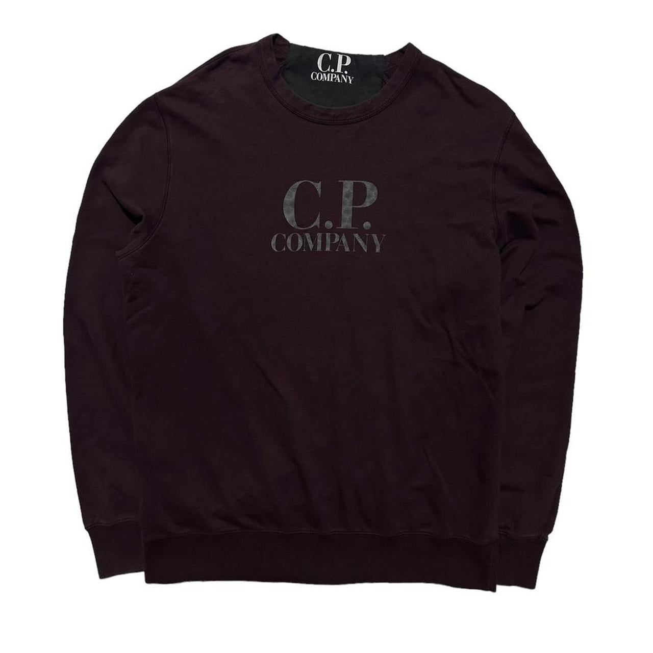 CP Company Burgundy Thin Pullover Crewneck