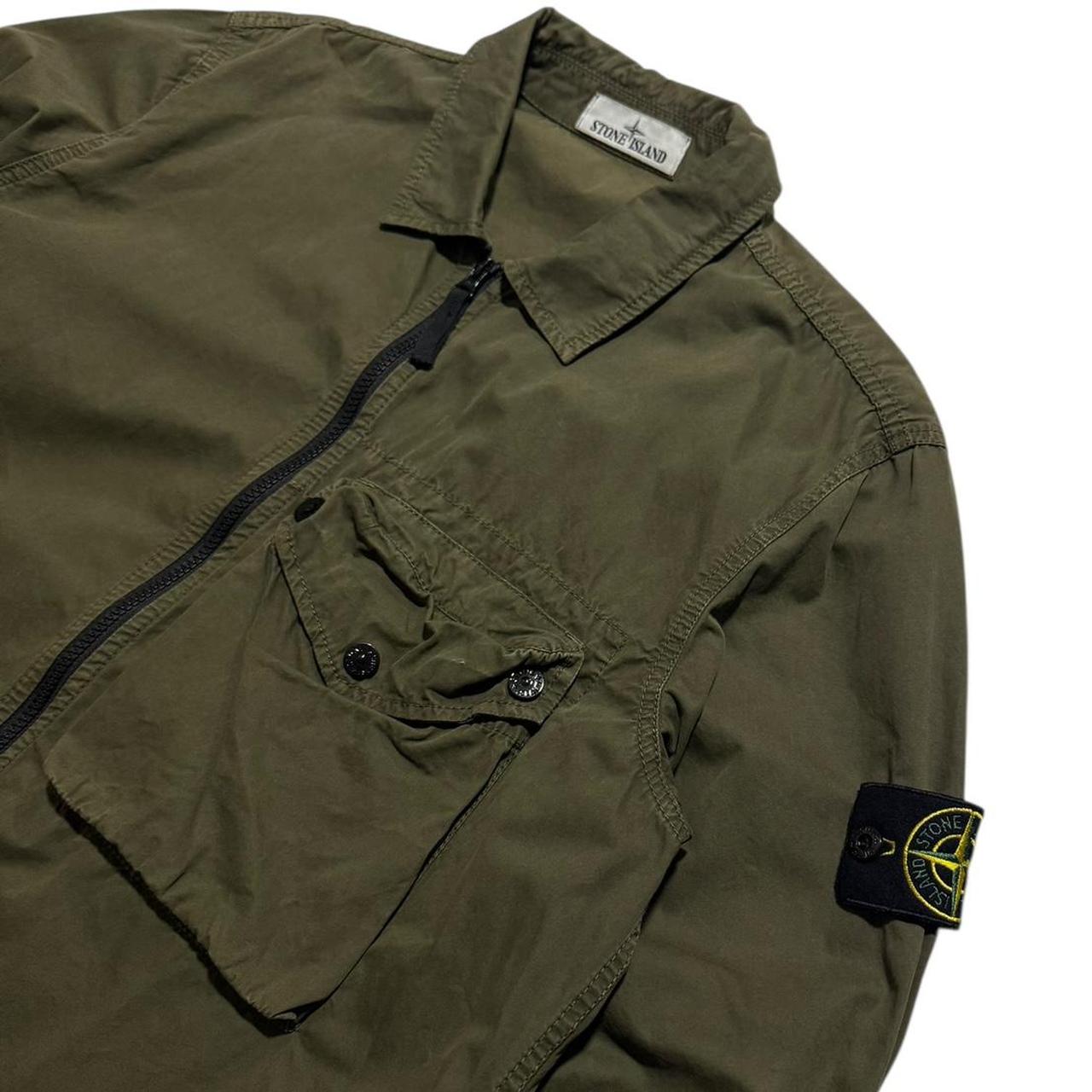 Stone Island Canvas Overshirt | XL, Olive