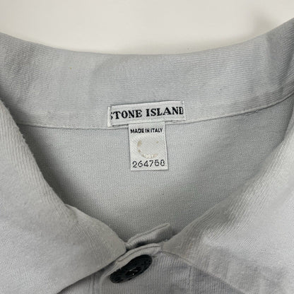 Vintage Stone Island Polo Shirt, Size Large | O/S, Grey