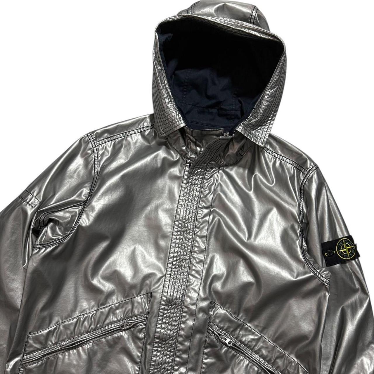 Stone Island Raso Gommato spaceman Reversible Jacket