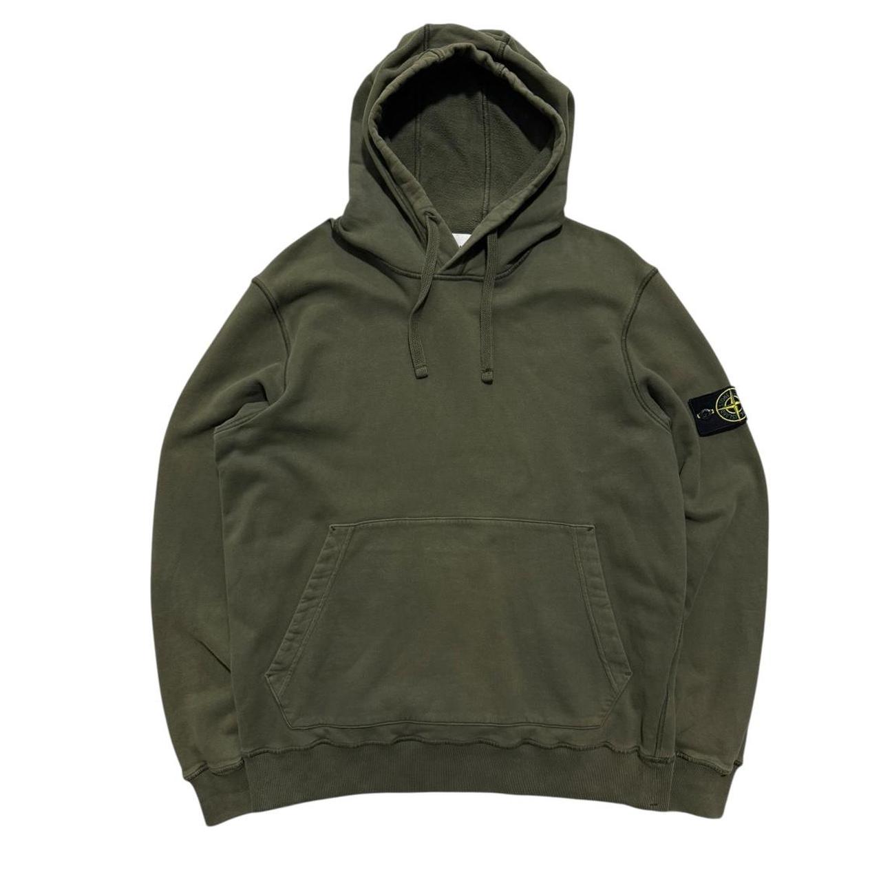 Stone Island Khaki Pullover Hoodie