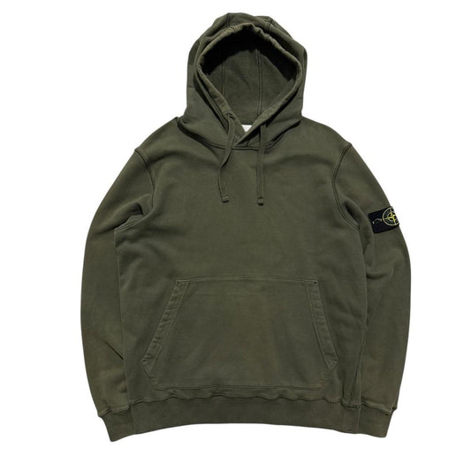 Stone Island Khaki Pullover Hoodie