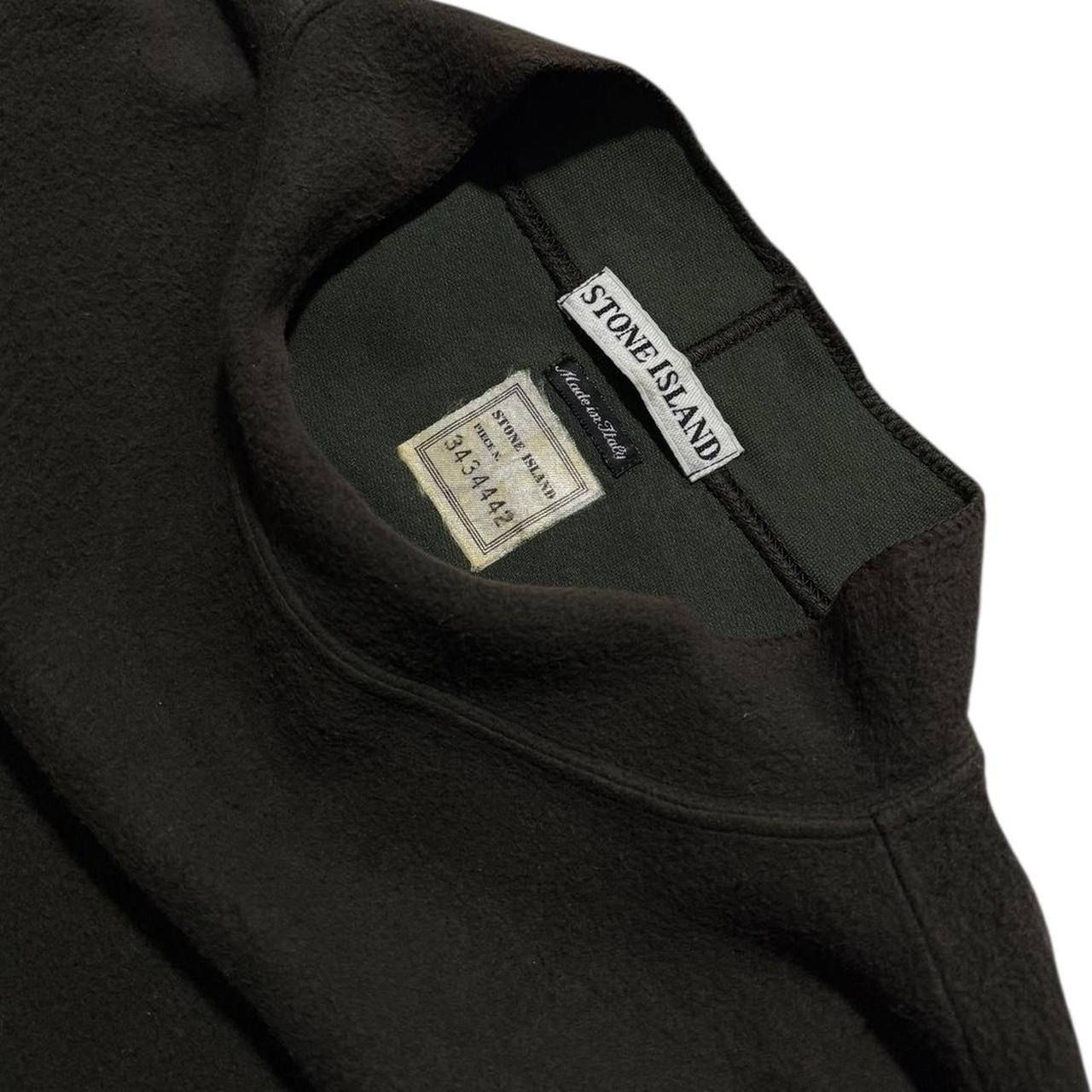 Stone Island A/W 1995 Dark Green Fleece Pullover | Medium, Green