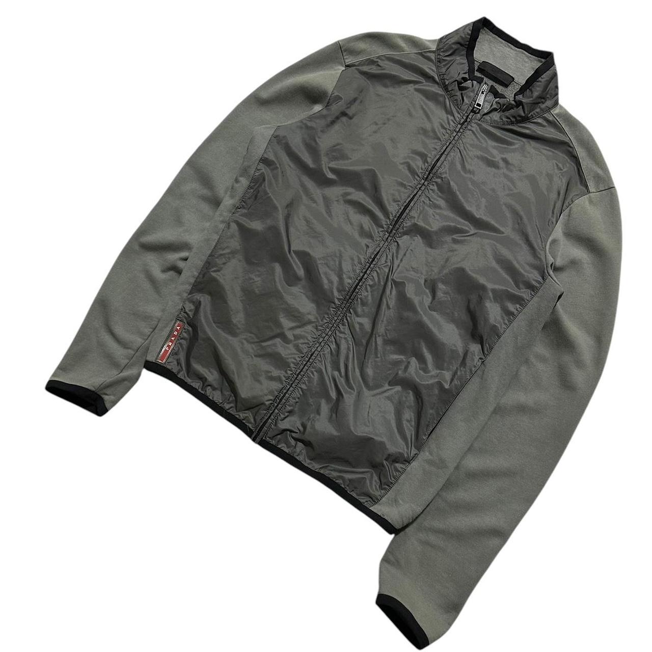 Prada Hybrid Nylon Zip Up