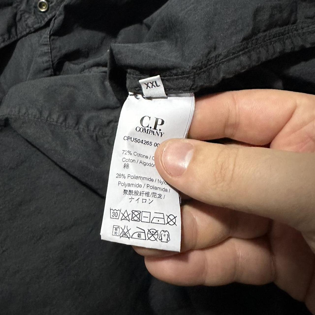 CP Company Black Canvas Goggle Jacket