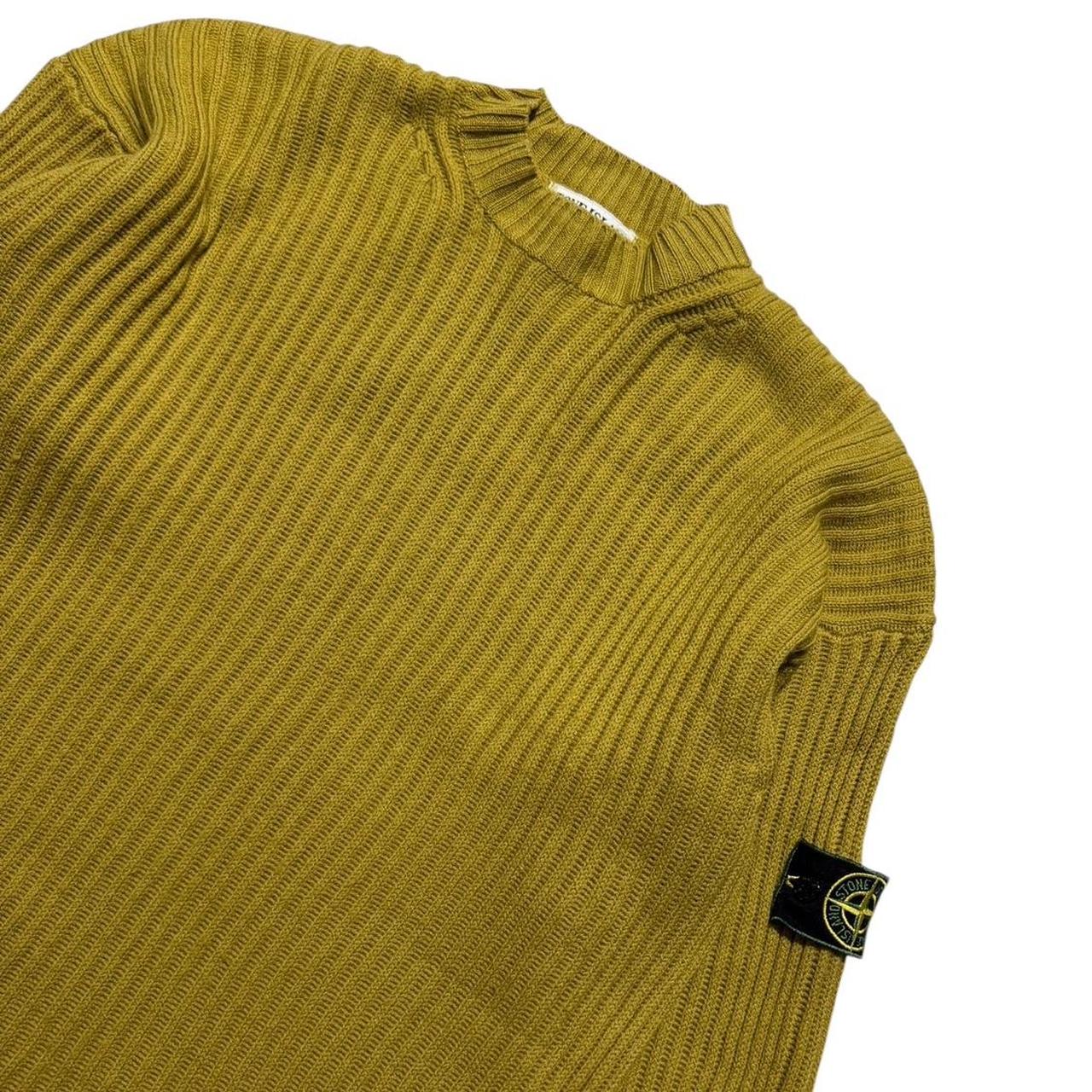 Stone Island 1997 Ribbed Jumper | XL, Mustard