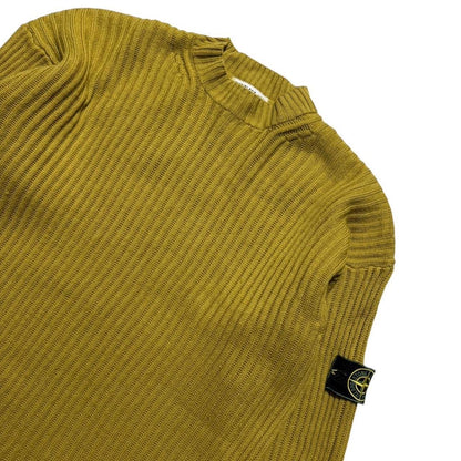 Stone Island 1997 Ribbed Jumper | XL, Mustard