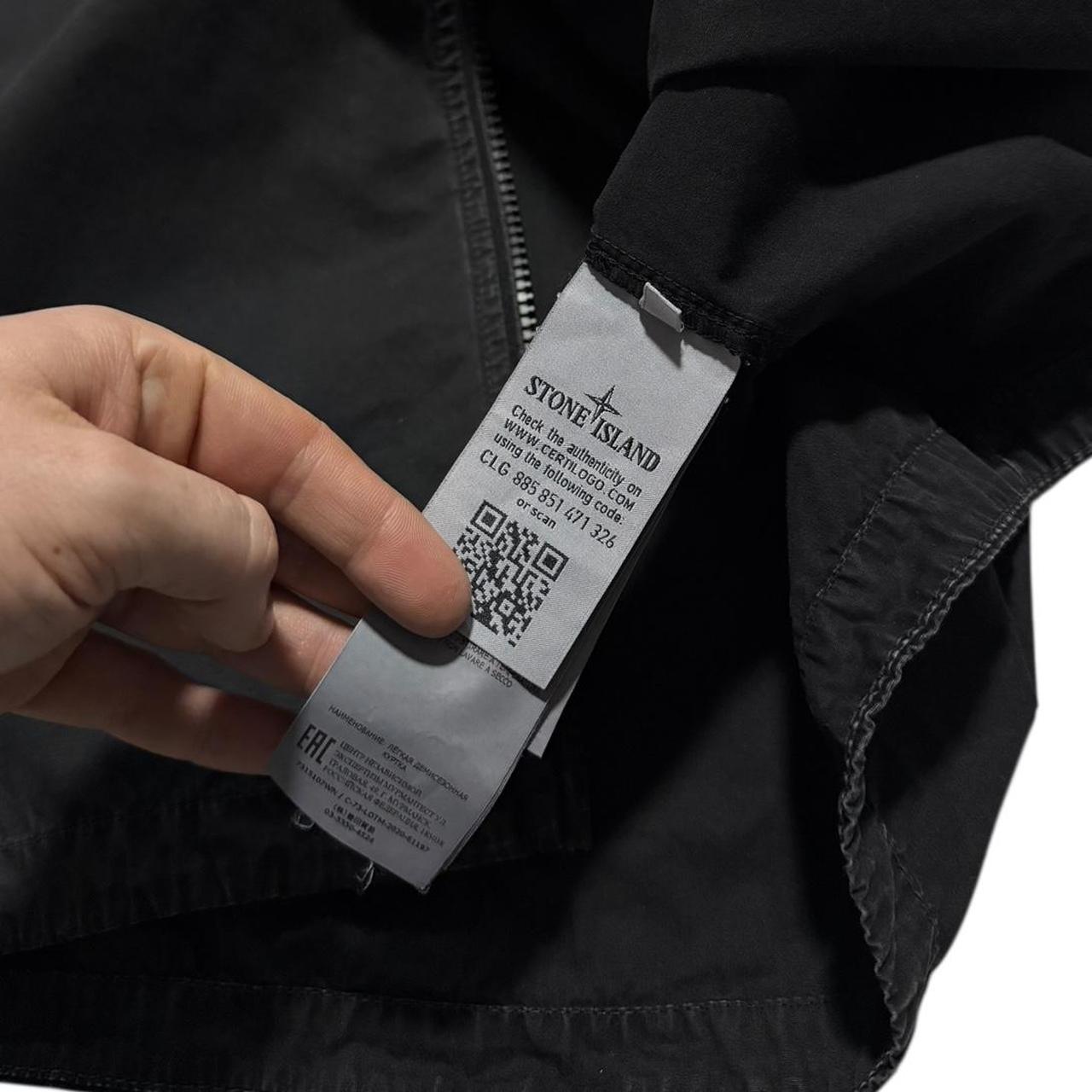 Stone Island Canvas Overshirt | Small, Black