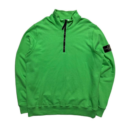 Stone Island Green Quarter Zip Pullover - Known Source