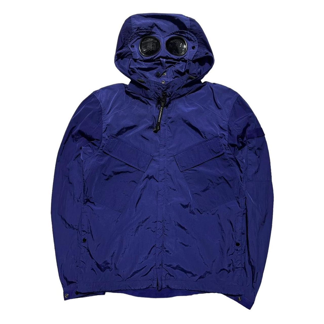 CP Company Blue Nylon Chrome Goggle Jacket - Known Source