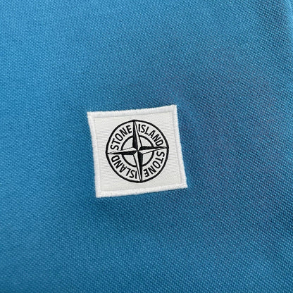 Stone Island Long Sleeve Polo Shirt, Size Medium | O/S, Blue