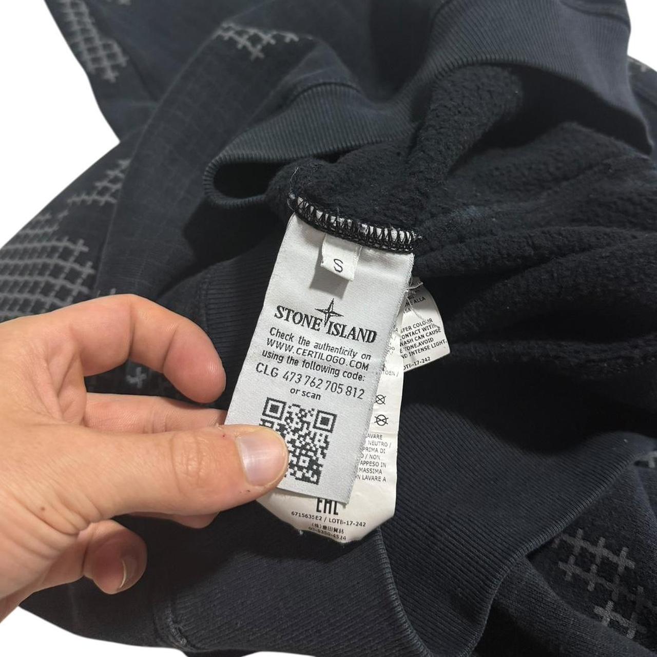 Stone Island Grid Camo Pullover Crewneck