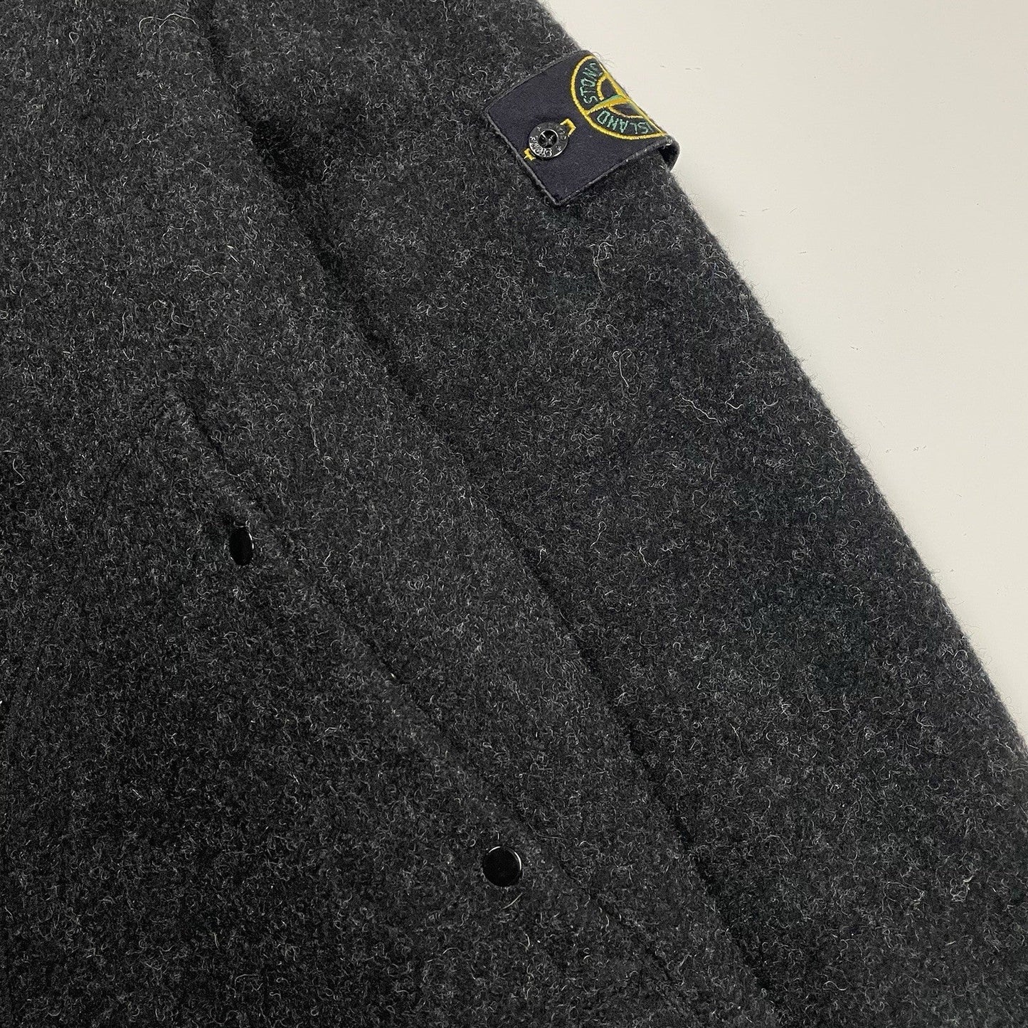 Vintage Stone Island Wool Jacket, Size Large | O/S, Grey