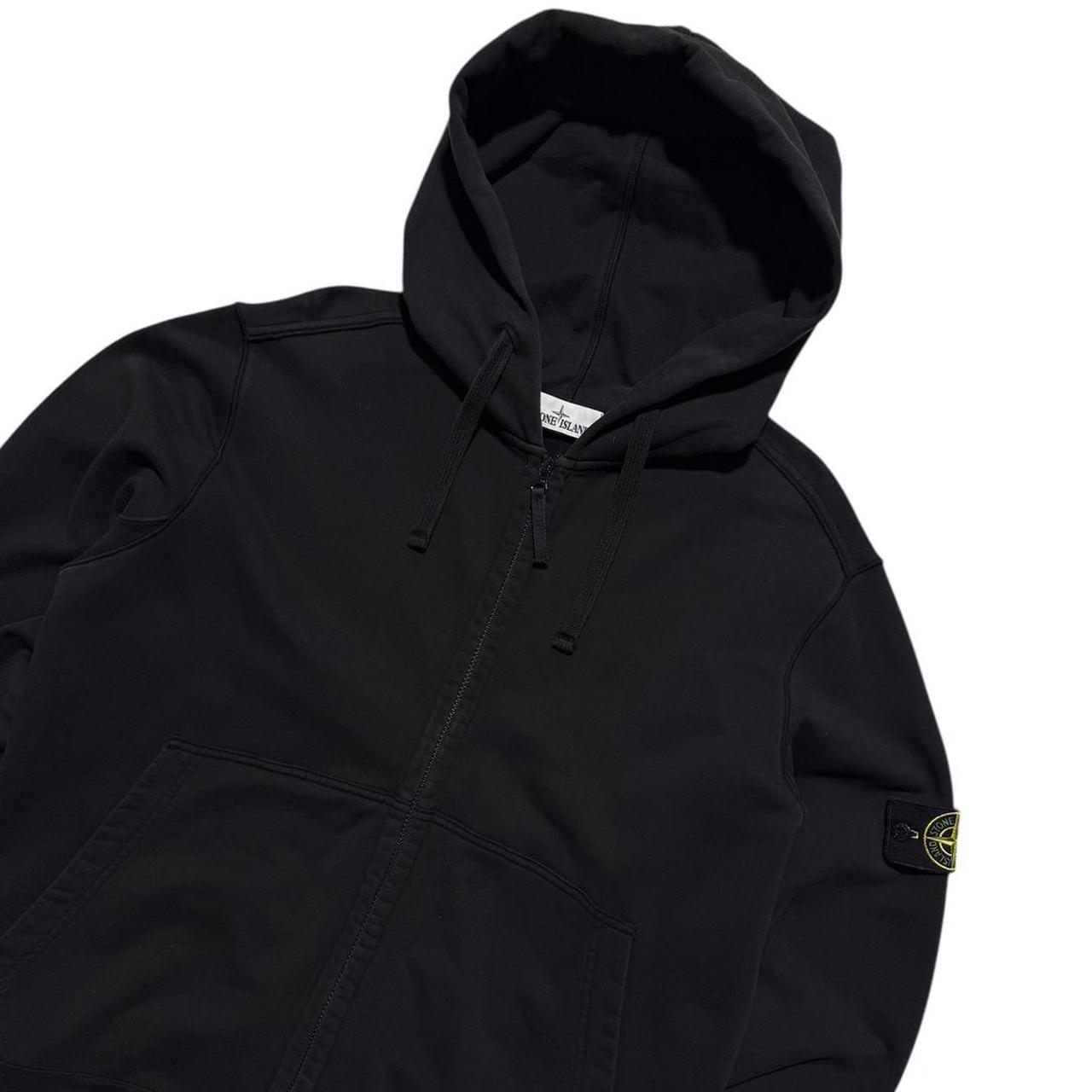 Stone Island Full Zip Hoodie | XXL, Black