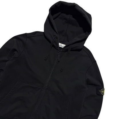 Stone Island Full Zip Hoodie | XXL, Black