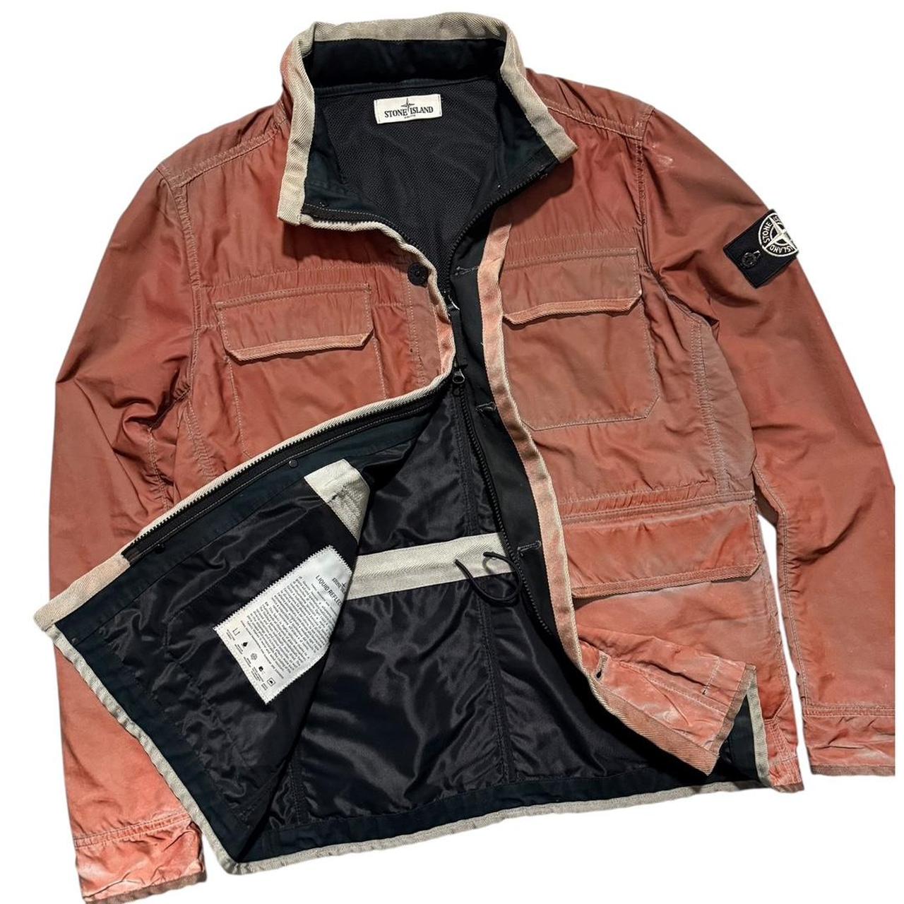 Stone Island Liquid Reflective Jacket | Large, Rust