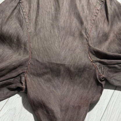 CP Company Lino Flax Jacket | Medium, Brown