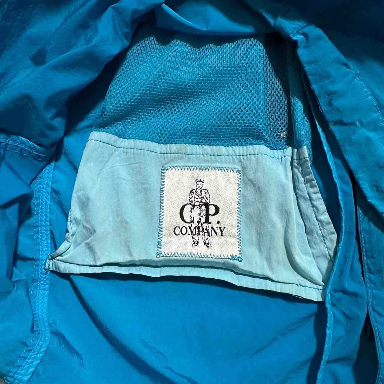 CP Company Blue Chrome Nylon Goggle Jacket - Known Source