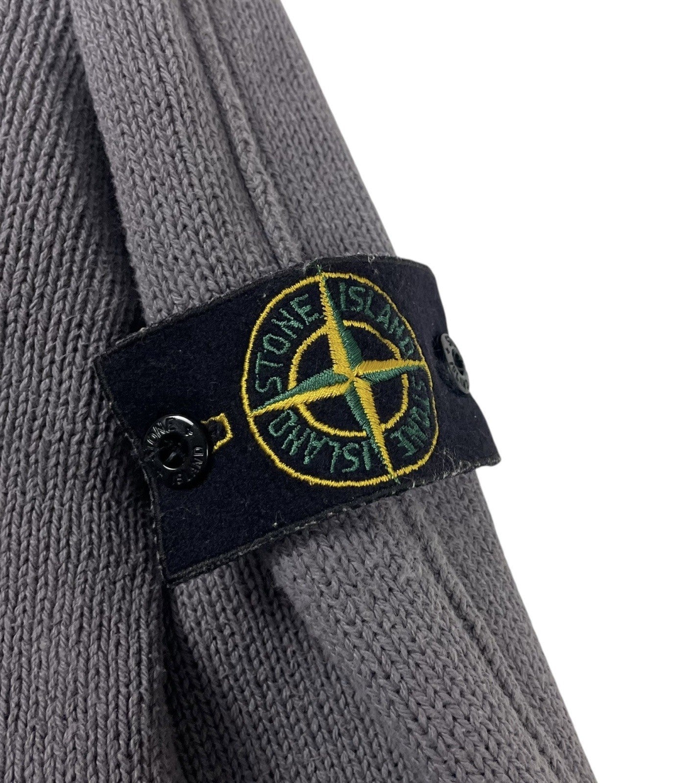 Vintage Stone Island Quarter Zip Jumper, Size L | O/S, Grey