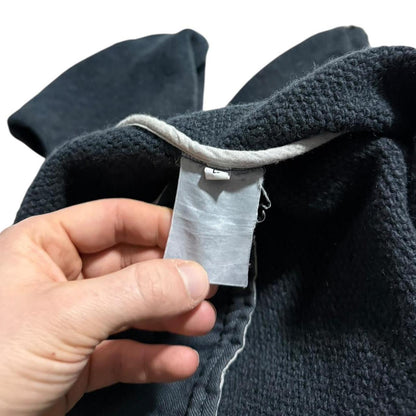 Stone Island Heavy Knit Hoodie | Large, Black