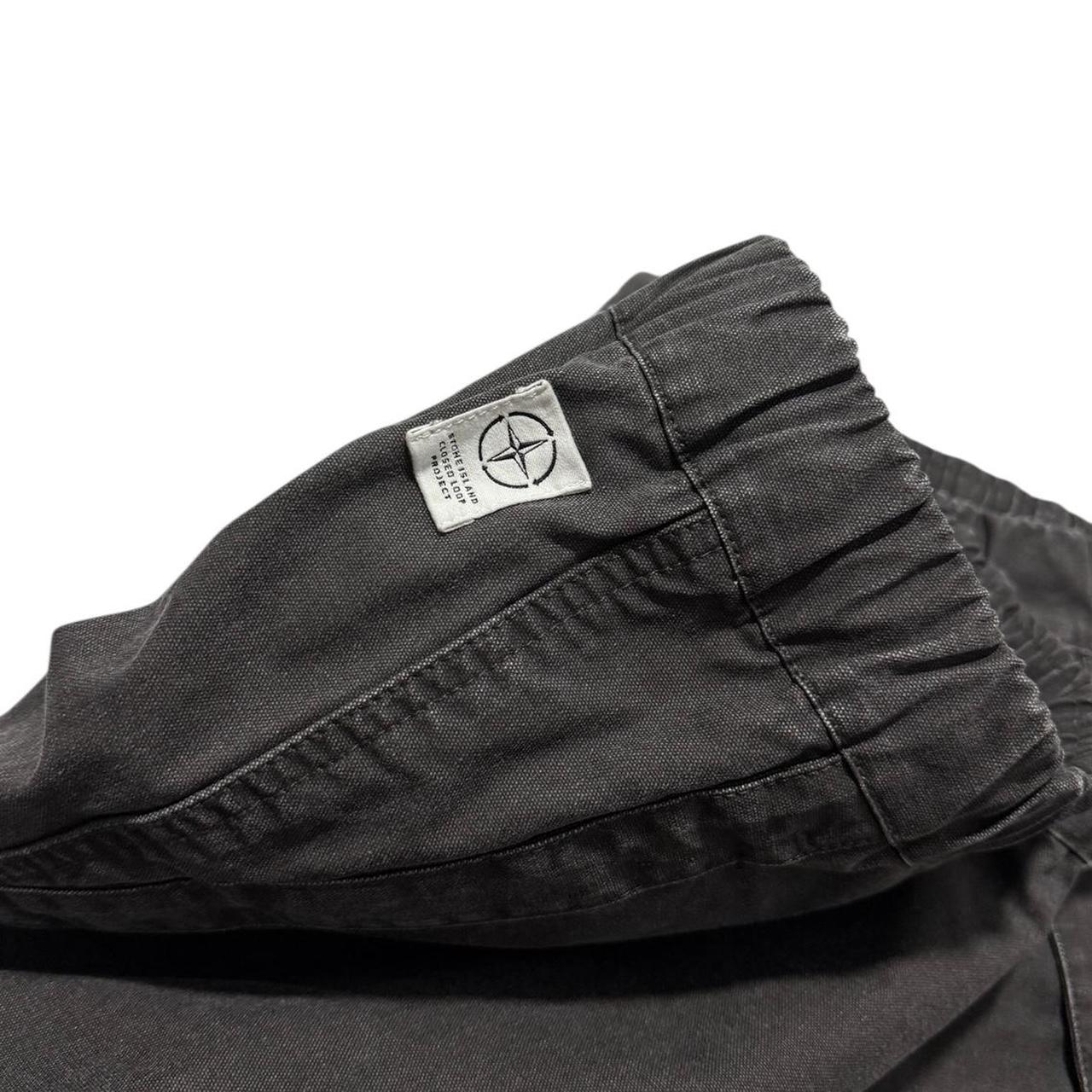 Stone Island Recycled Panama Bottoms | 36, Charcoal