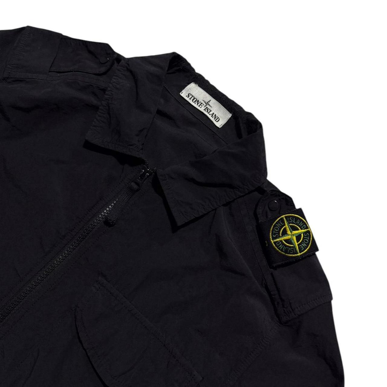 Stone Island Shoulder Badge Overshirt | Small, Black