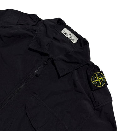 Stone Island Shoulder Badge Overshirt | Small, Black