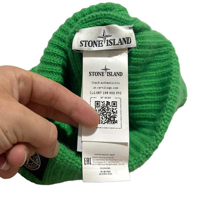 Stone Island Green Beanie