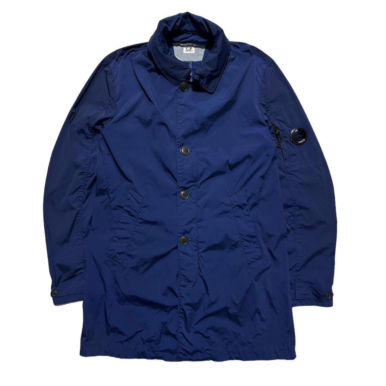 CP Company Blue Nycra Trench Jacket - Known Source
