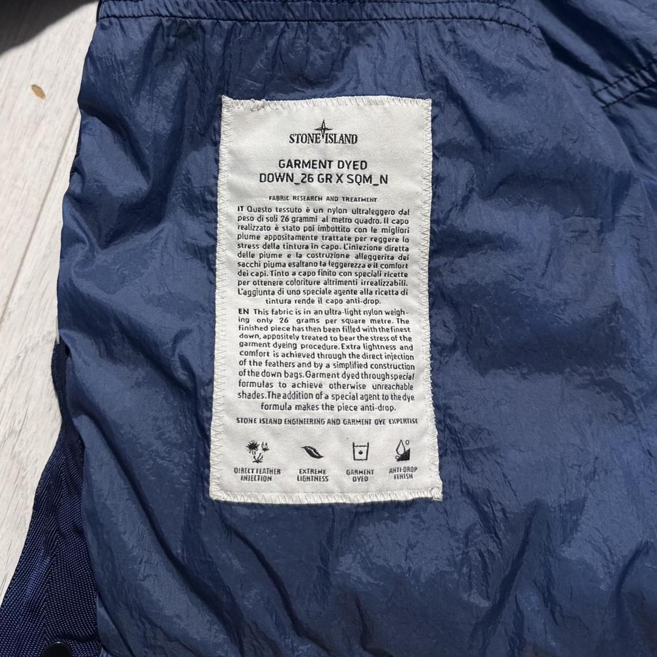 Stone Island Garment Dyed Down Jacket | Large, Blue