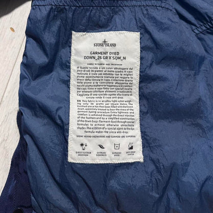 Stone Island Garment Dyed Down Jacket | Large, Blue