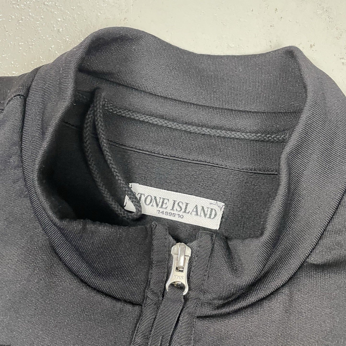 Vintage Stone Island Tactical Zip Pockets Track Top, Size Large | O/S, Black